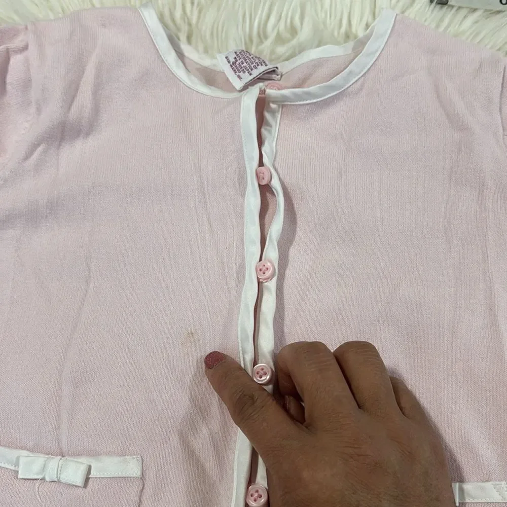 GYMBOREE SOF PINK CARDIGAN SIZE 9